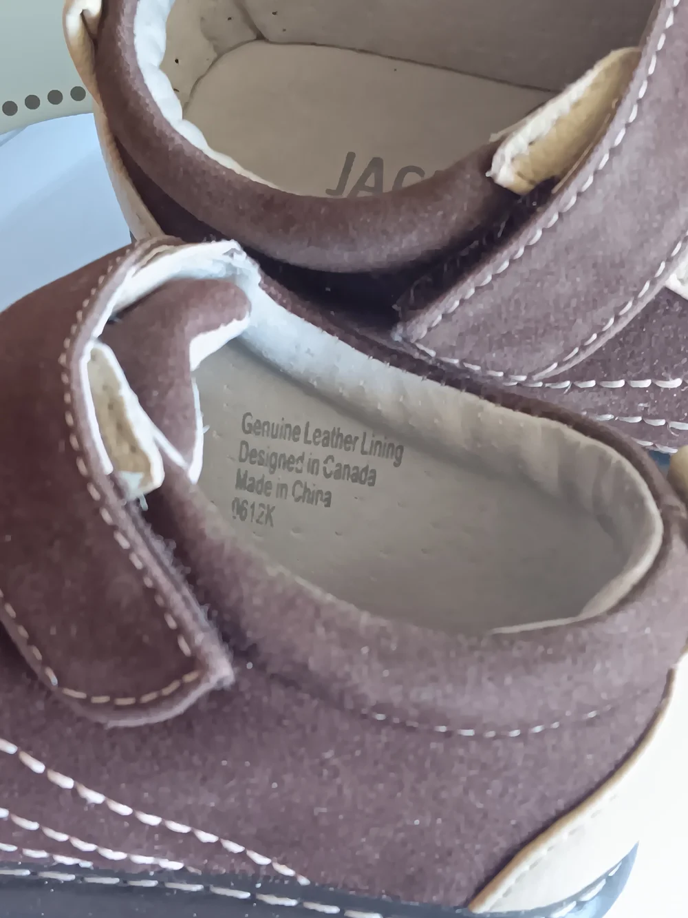 Jack & Lily Brown and Cream Baby Walker Shoes 18-24 Months